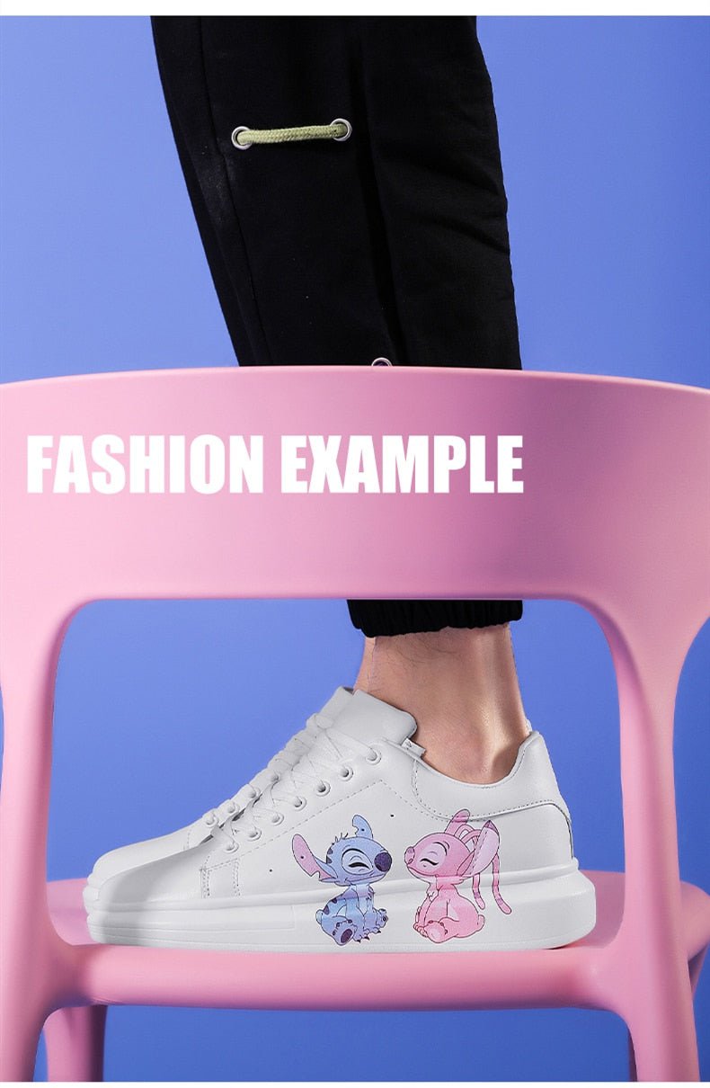 Ladies platform shoes white