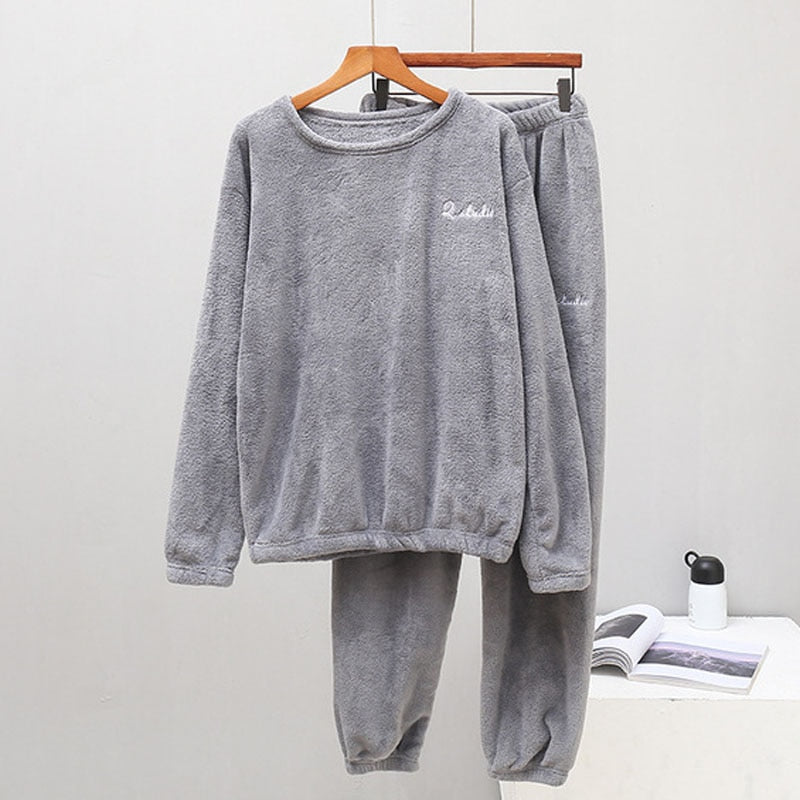 AM-II  fleece pajamas set sleepwear/homewear