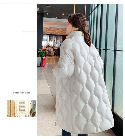 Vila onion long quilted jacket