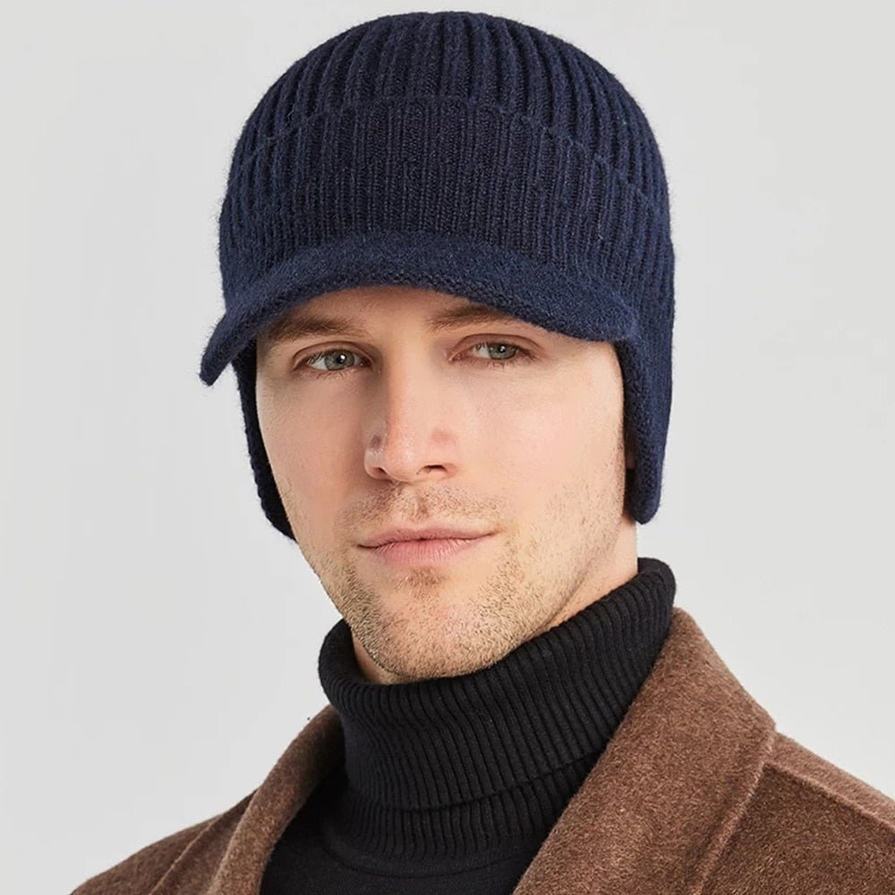 men's knit winter hat kw