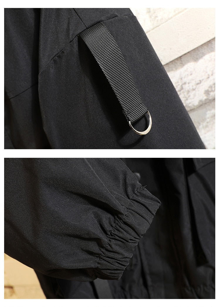 Women's hooded jackets zipper ribbons