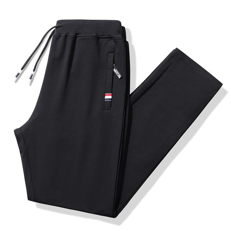 M / Black Straight Admiral baggy cotton sweatpants 5:361386;14:193#Black Straight