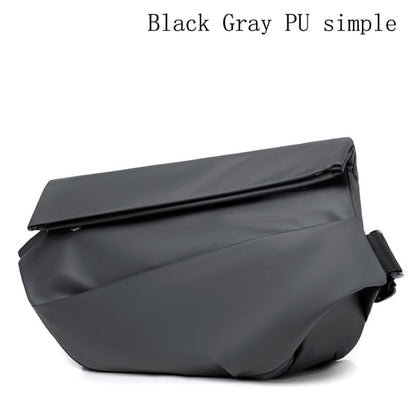 mens crossbody bag waterproof Black Gray simple mens crossbody bag waterproof MWB:6802603069962.06
