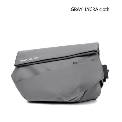 mens crossbody bag waterproof Gray LYCRA cloth mens crossbody bag waterproof MWB:6802603069962.05