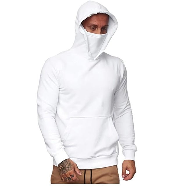 Mens plain hoodies uk White / S Mens plain hoodies mask MHP:6803564311375.01