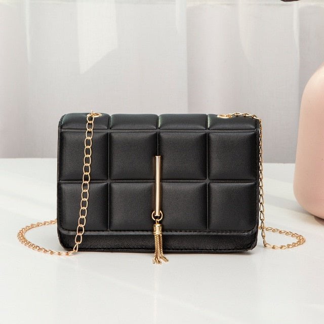 handbags Tassels black / 20*6*12CM Moden Leather Shoulder Bag MSB:6804278989254.11