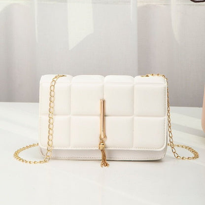 handbags Tassels white / 20*6*12CM Moden Leather Shoulder Bag MSB:6804278989254.10
