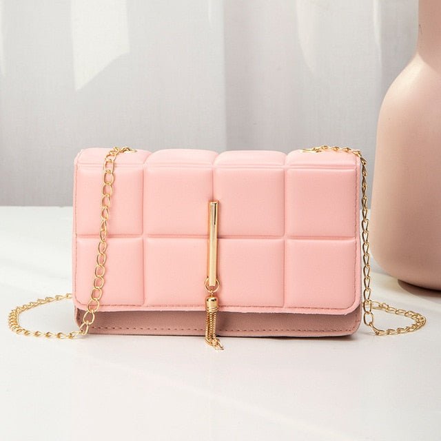 handbags Tassels Pink / 20*6*12CM Moden Leather Shoulder Bag MSB:6804278989254.08