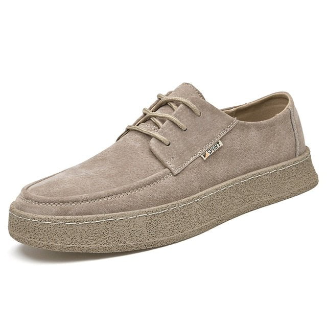 Suede leather sneakers shoe Sand / 38 Suede Leather Sneakers shoe SLS:6802597786861.09
