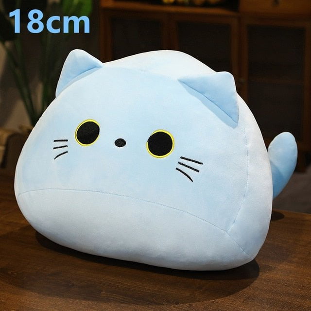 18cm blue big cat princess plush pillow 14:200006155#18cm blue