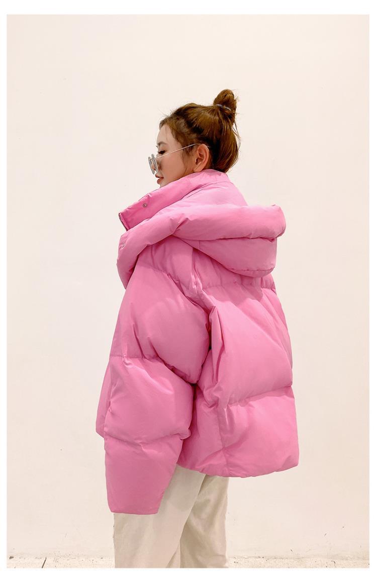 Miss Vero padded puffer jacket with hood in pink