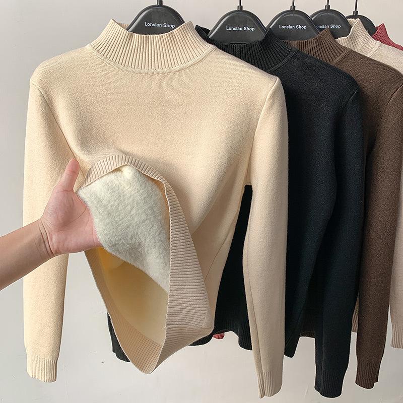 Knit turtleneck winter sweater vintage