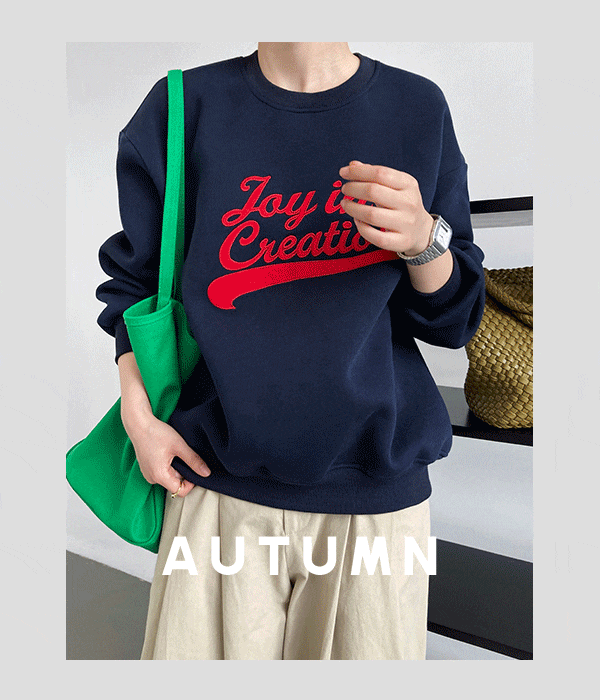 'Lay In Creation' retro letter printed sweater women