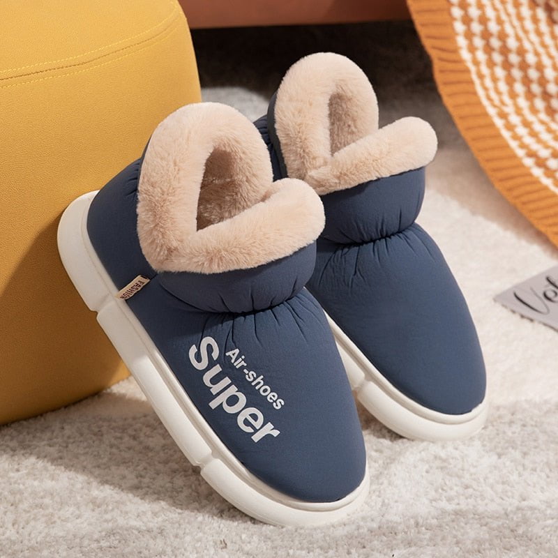 winter plush slippers-super