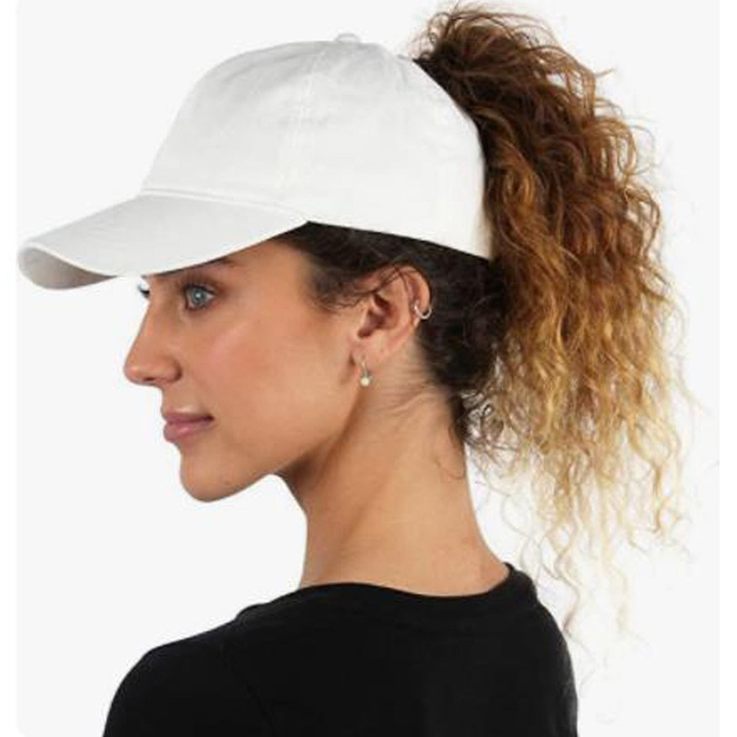 High ponytail baseball cap