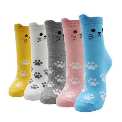 5 pairs-JW2119 / EU35-40 100 cotton women's socks/5 Pairs colorful 14:29#5 pairs-JW2119;5:200003528#EU35-40