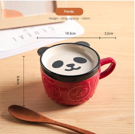 E / 301-400ml cat mug cute ceramic coffee cup 14:1052#E;26:200007962