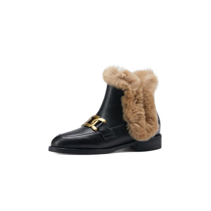 Black / 4 women's winter boots leather with Fur 14:193;200000124:153
