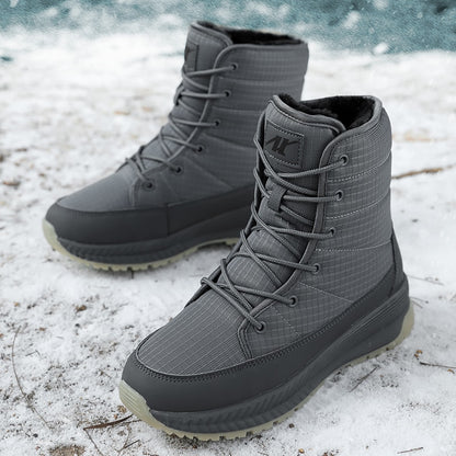 AK- waterproof platform snow ankle boots with thick fur