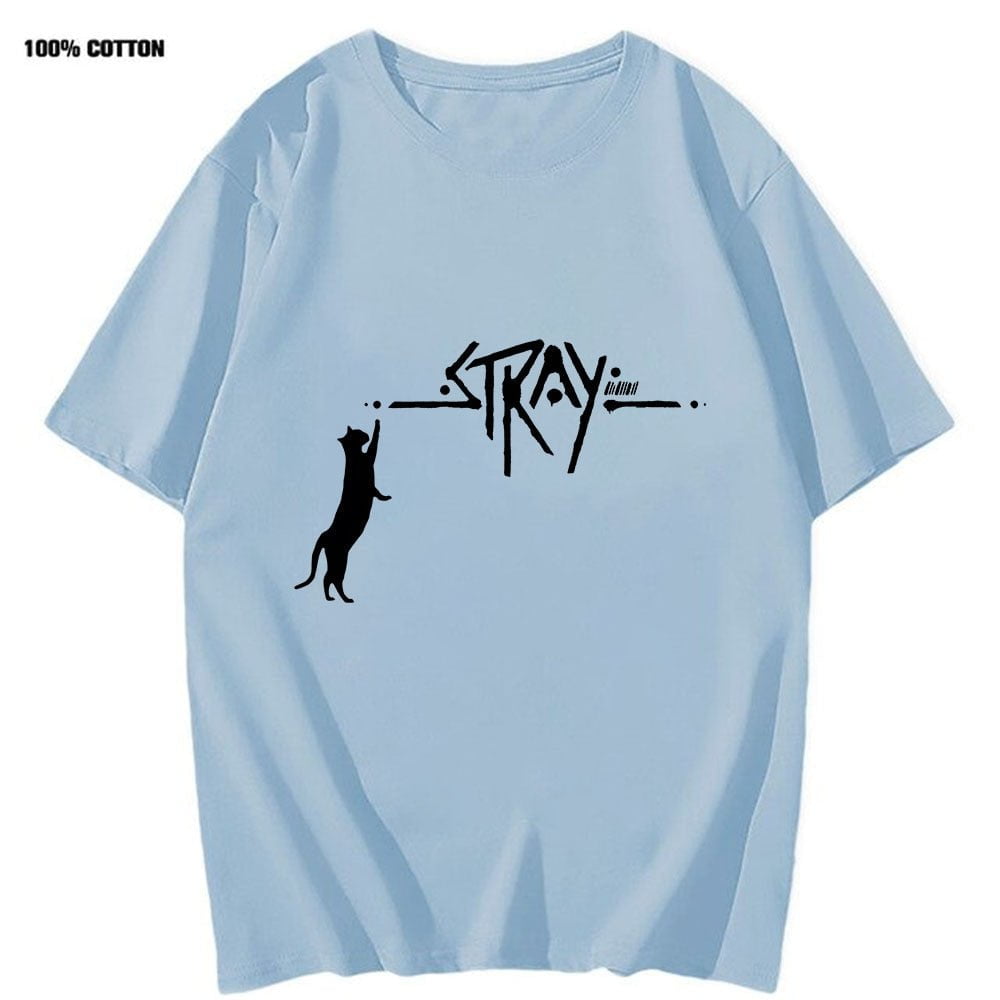 light-blue / XS Men's Shirt Stray Cat Game 14:691#light-blue;5:100014066