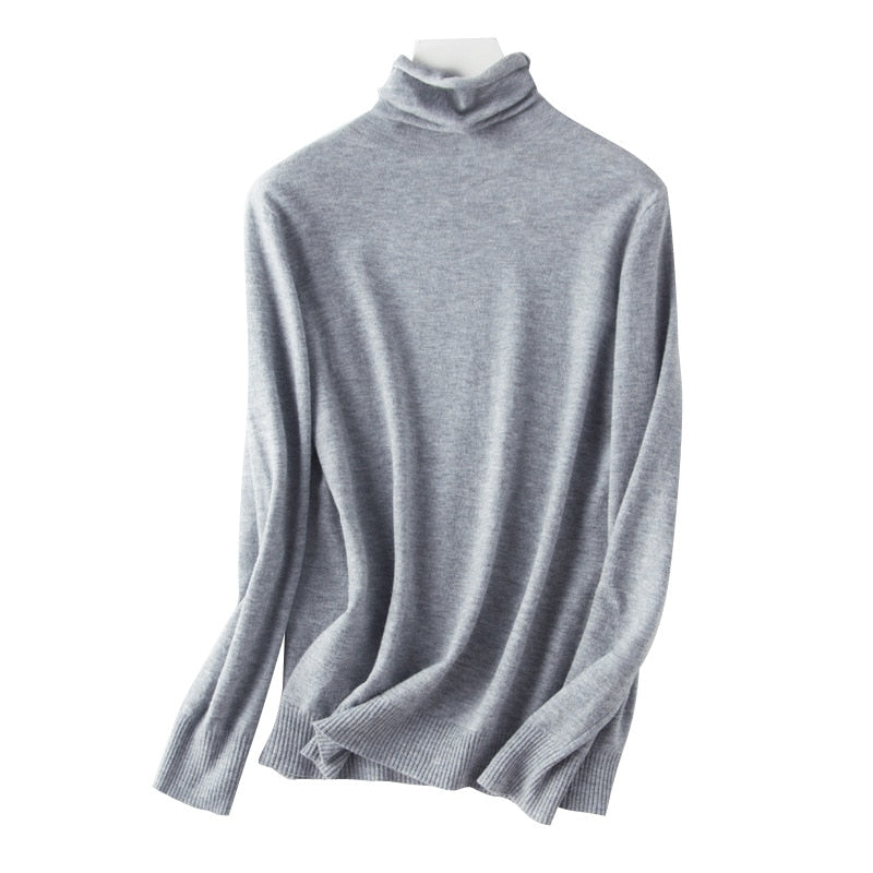 Topwoman-XS lightweight sweater with turtleneck