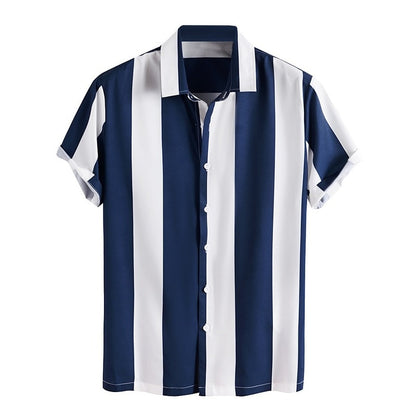 RB1 Striped short-sleeved shirt