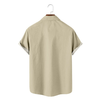 RB2 Loose shirt lapel short sleeve