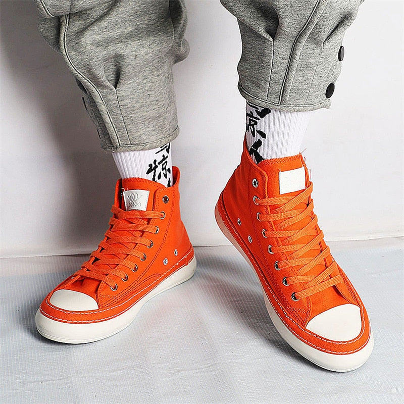 KL-classic high-top canvas vamp sneakers