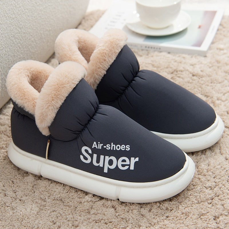 dark gray / 36-37(fit35-36) winter plush slippers-super 14:173#dark gray;200000124:152#36-37(fit35-36)