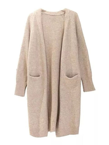 Khaki / One Size oversize long sweater cardigans jacket coat ln 14:200001438;5:200003528