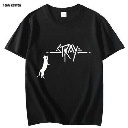 black / XS Men's Shirt Stray Cat Game 14:193#black;5:100014066