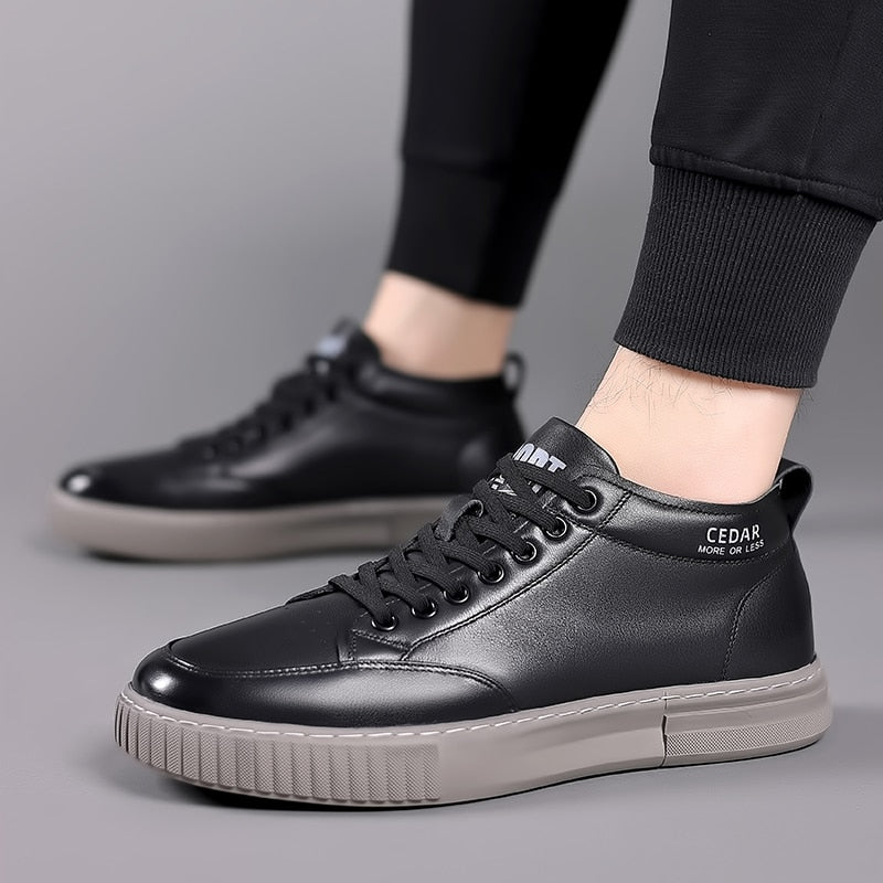 ZYGHE High-Top Leather  Sneakers