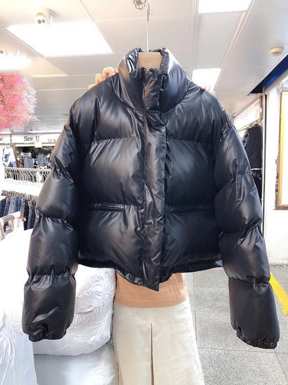 NewUrban cropped stand collar puffer jacket