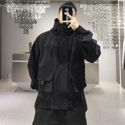 ADT Essentials jacket with pockets in black