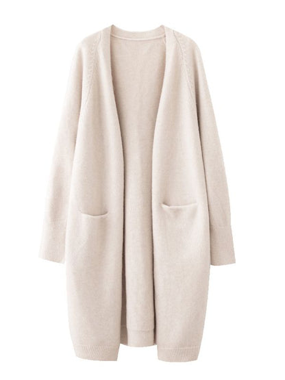 Beige / One Size oversize long sweater cardigans jacket coat ln 14:771;5:200003528