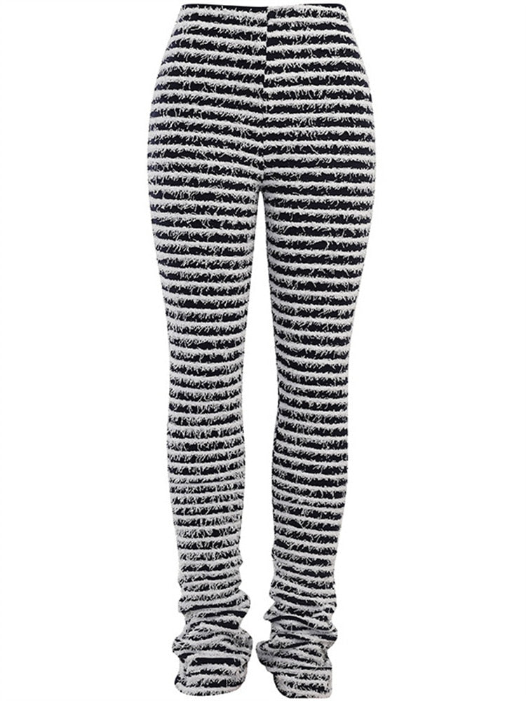 Nora's zebra-print fluffy shorts