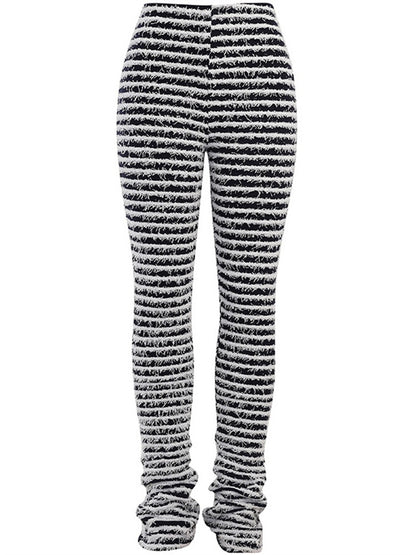 Nora's zebra-print fluffy shorts