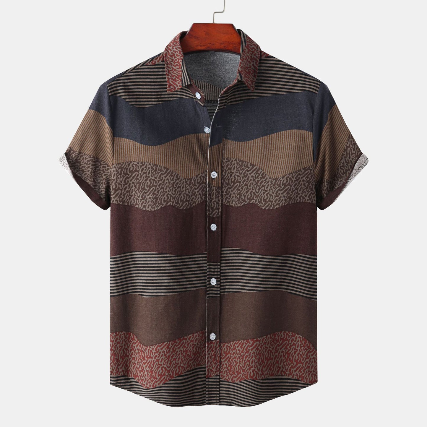 RB5 Shirt ethnic style short sleeve