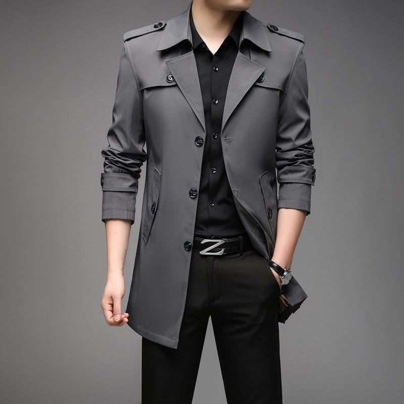 England mens long trench coats – Catseven store