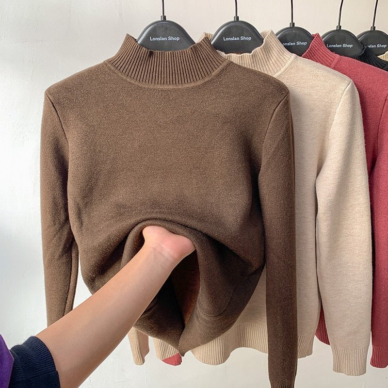 Auburn / One Size Knit turtleneck winter sweater vintage 14:365458;5:200003528