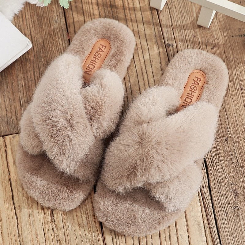 Auburn / 35 cozy fluffy slippers cross 14:365458;200000124:200000333
