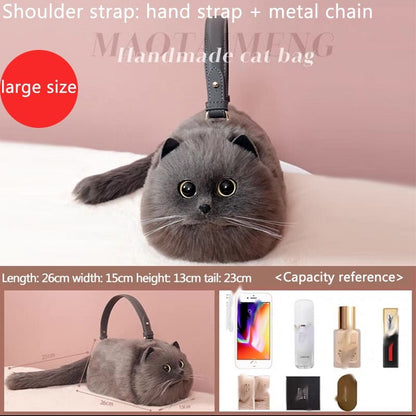 L cat shaped princess shoulder bag 14:193#L