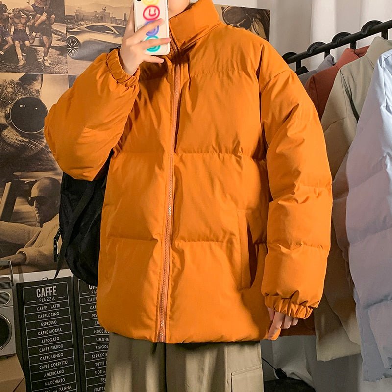 Orange / Chinese Size M Men's oversize winter jacket 14:350852;5:361386#Chinese Size M;200007763:201336100
