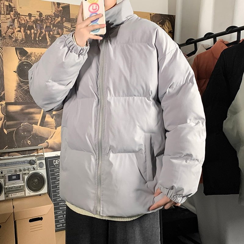 Gray / Chinese Size M Men's oversize winter jacket 14:691;5:361386#Chinese Size M;200007763:201336100