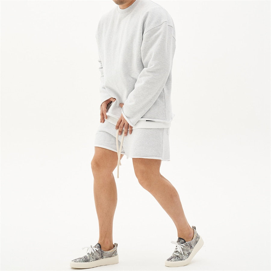 HITS-sweat jogger short/sweatpants set