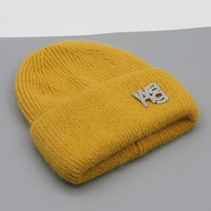 yellow / 54-60cm real rabbit fur winter hat 14:200003699#yellow;5:361386#54-60cm