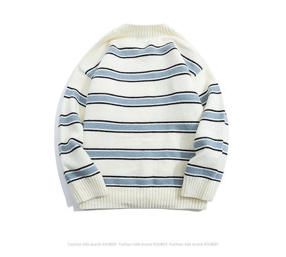 Round neck knit loose sweater