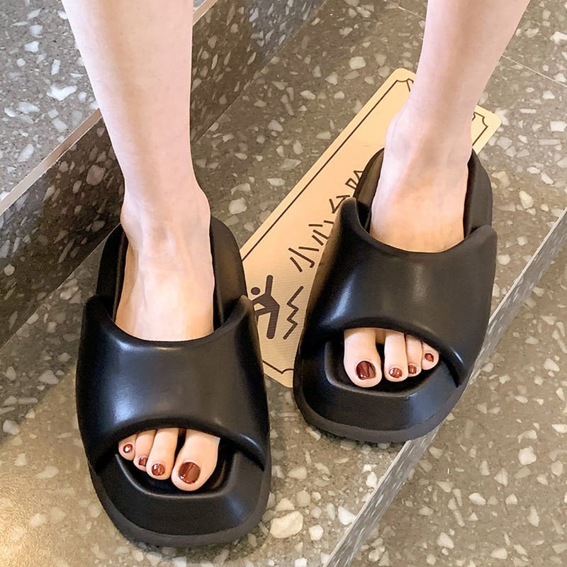 Black-A3 / 35 women's platform sandals slippers 14:200002984#Black-A3;200000124:200000333