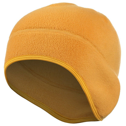 Yellow Warm winter cap with ear covers 14:366#Yellow