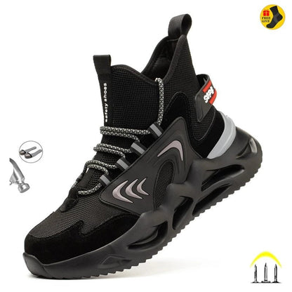 Black 918 / 36 FETY work boots steel toe 14:771#Black 918;200000124:200000334